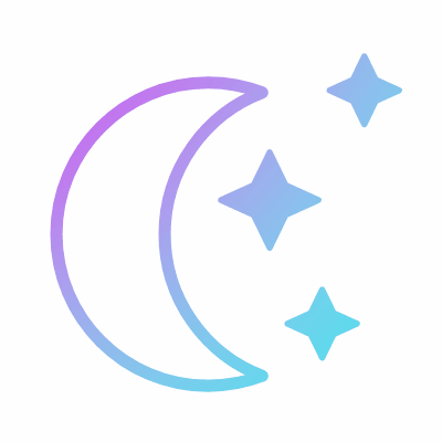 Night sky, Animated Icon, Gradient