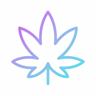 Cannabis, Animated Icon, Gradient