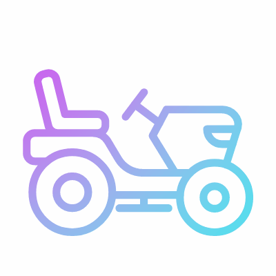 Grass cutter, Animated Icon, Gradient