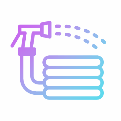 Water hose, Animated Icon, Gradient