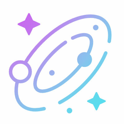 Galaxy, Animated Icon, Gradient