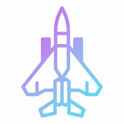 Plane, Animated Icon, Gradient