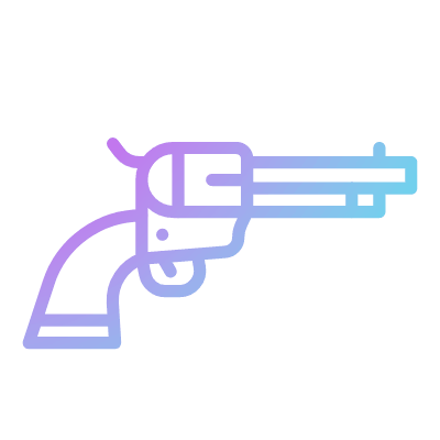 Revolver, Animated Icon, Gradient