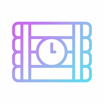 Time bomb, Animated Icon, Gradient