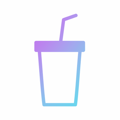 Beverages, Animated Icon, Gradient