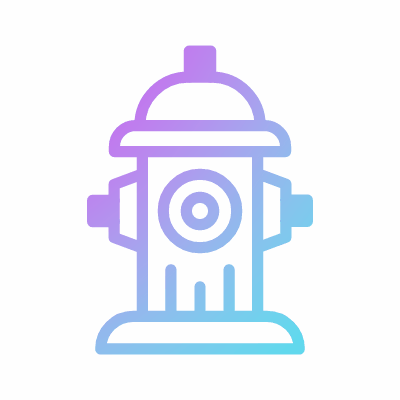 Fire hydrant, Animated Icon, Gradient