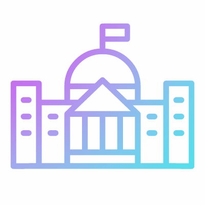 Parliament, Animated Icon, Gradient