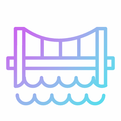 Bridge, Animated Icon, Gradient