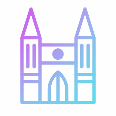 Cathedral, Animated Icon, Gradient