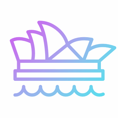 Sydney, Animated Icon, Gradient