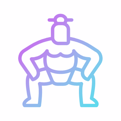 Sumo, Animated Icon, Gradient