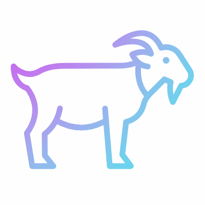 Goat, Animated Icon, Gradient