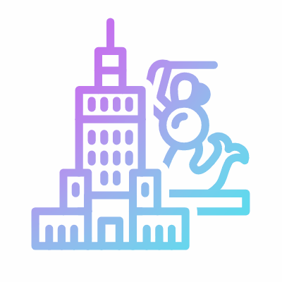 Warsaw, Animated Icon, Gradient