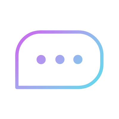 Chat message, Animated Icon, Gradient