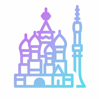 Moscow, Animated Icon, Gradient