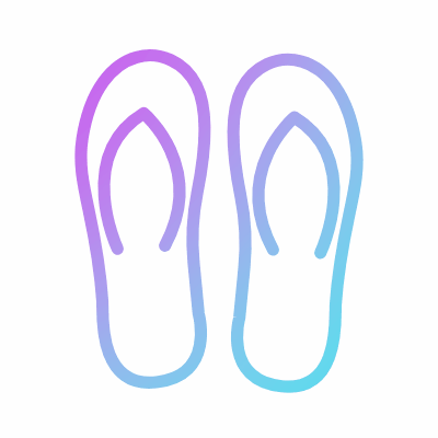 Flip-flops, Animated Icon, Gradient