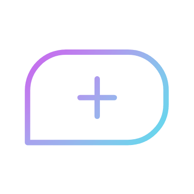 Add chat, Animated Icon, Gradient