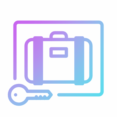 Baggage lock, Animated Icon, Gradient