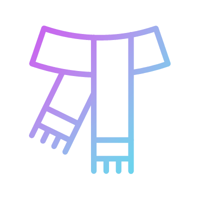 Scarf, Animated Icon, Gradient