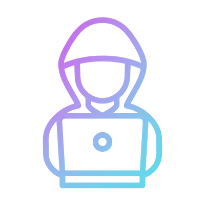 Hacking, Animated Icon, Gradient