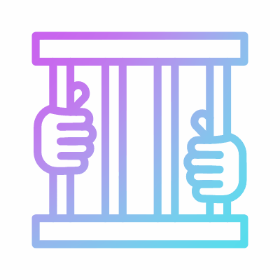 Jail, Animated Icon, Gradient