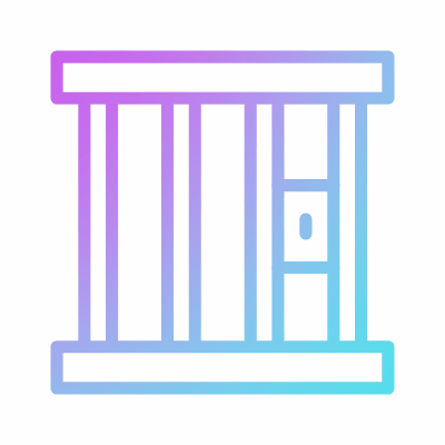 Prison, Animated Icon, Gradient