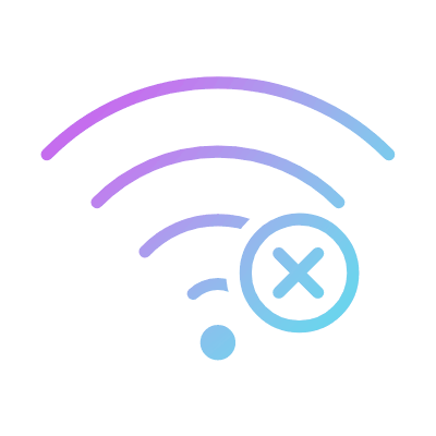 Disconnected, Animated Icon, Gradient