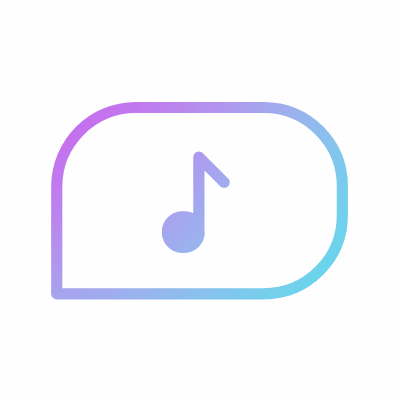 Chat note, Animated Icon, Gradient