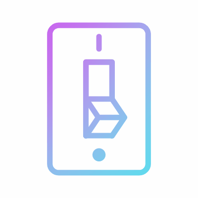 Light switch, Animated Icon, Gradient