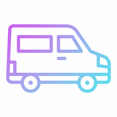 Van, Animated Icon, Gradient