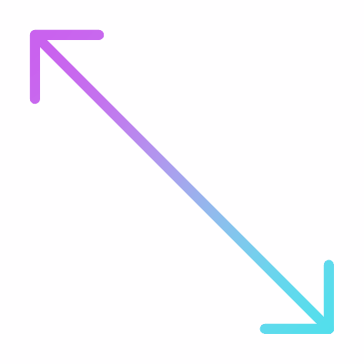 Diagonal Expand, Animated Icon, Gradient