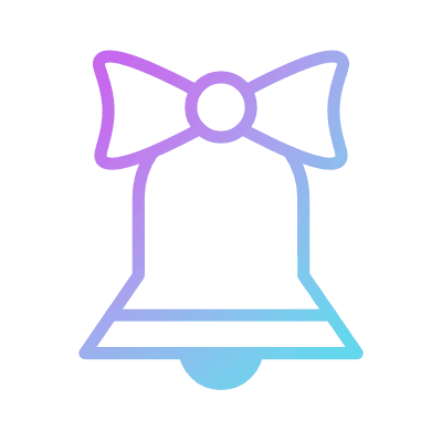 Jingle Bell, Animated Icon, Gradient