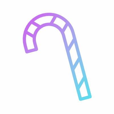 Candy cane, Animated Icon, Gradient