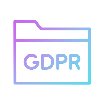 GDPR Data, Animated Icon, Gradient