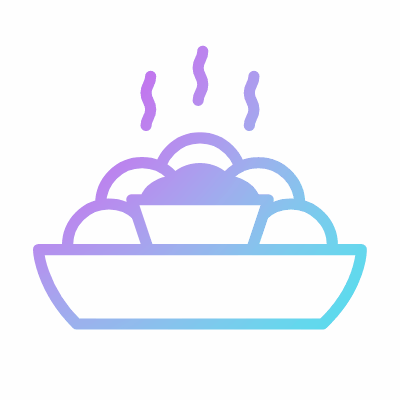 Fritters, Animated Icon, Gradient