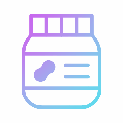 Peanut Butter, Animated Icon, Gradient