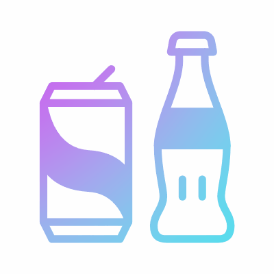 Bottle Can, Animated Icon, Gradient