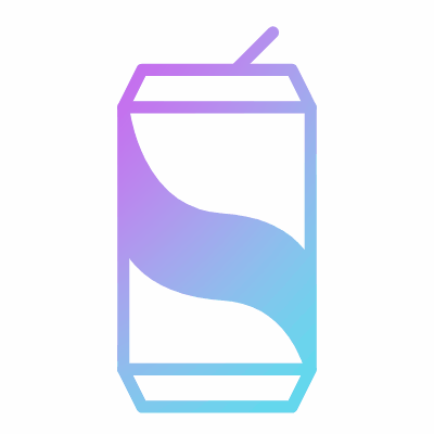 Soda Can, Animated Icon, Gradient