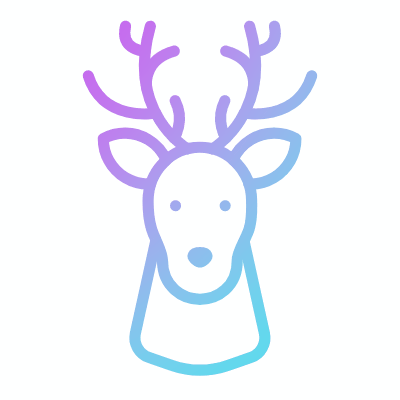 Reindeer, Animated Icon, Gradient