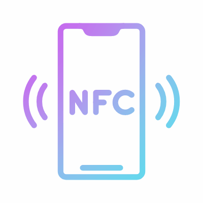 Scanning NFC, Animated Icon, Gradient