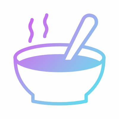 Soup, Animated Icon, Gradient