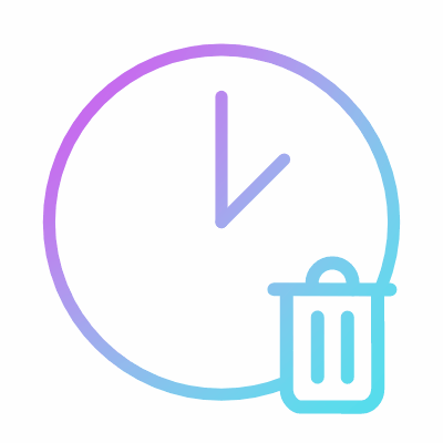 Wasting Time, Animated Icon, Gradient