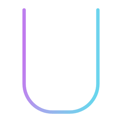 U, Animated Icon, Gradient
