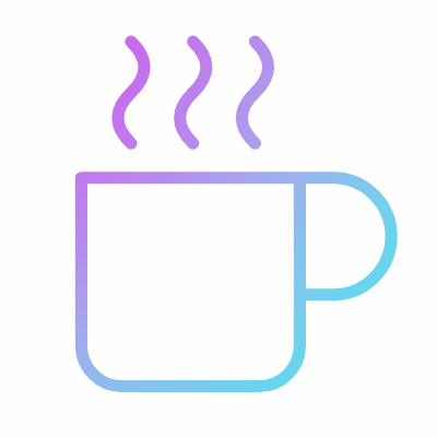 Coffee, Animated Icon, Gradient