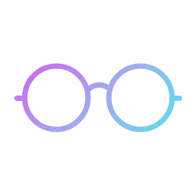 Glasses, Animated Icon, Gradient