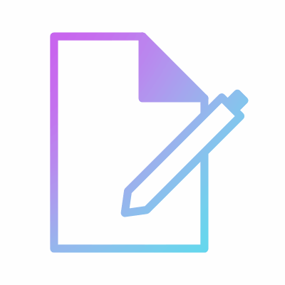 Edit document, Animated Icon, Gradient