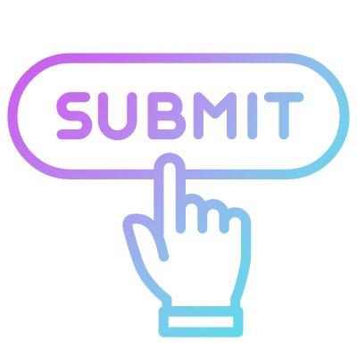 Submit Text, Animated Icon, Gradient