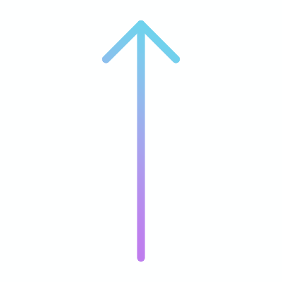 Arrow Up, Animated Icon, Gradient