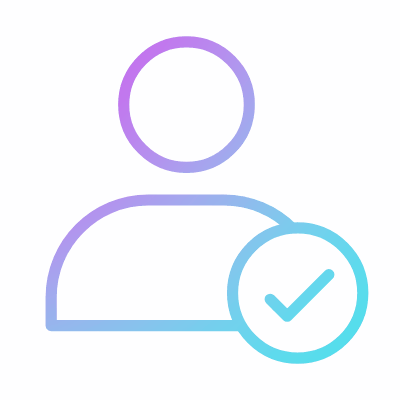 Approving avatar, Animated Icon, Gradient