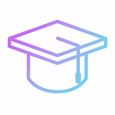 Graduation, Animated Icon, Gradient
